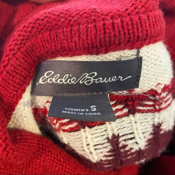 NWOT Eddie Bauer Nordic Sweater | Cotton Wool Blend | Women’s Size Small - Picture 7 of 7